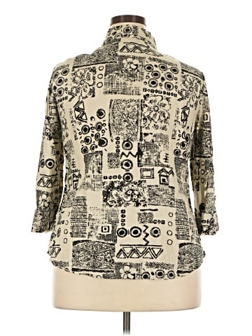 Gloria Lance 3/4 Sleeve Button-Down Shirt (view 2)