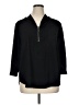 Jaclyn Smith 100% Polyester Black 3/4 Sleeve Blouse Size XL - photo 1