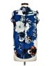 DKNY Floral Blue Sleeveless Blouse Size M - photo 2