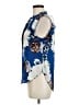 DKNY Floral Blue Sleeveless Blouse Size M - photo 5