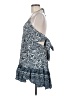 Windsor 100% Rayon Paisley Blue Casual Dress Size M - photo 5