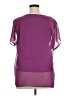 Design History Purple Short Sleeve Blouse Size XL - photo 2