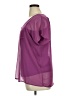 Design History Purple Short Sleeve Blouse Size XL - photo 5
