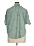 Unbranded 100% Polyester Print Green Short Sleeve Blouse Size XL - photo 2
