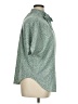 Unbranded 100% Polyester Print Green Short Sleeve Blouse Size XL - photo 4