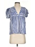 Aqua Blue Short Sleeve Blouse Size XS - photo 1