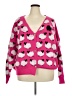 Unbranded Hearts Pink Cardigan Size 5XL - photo 1