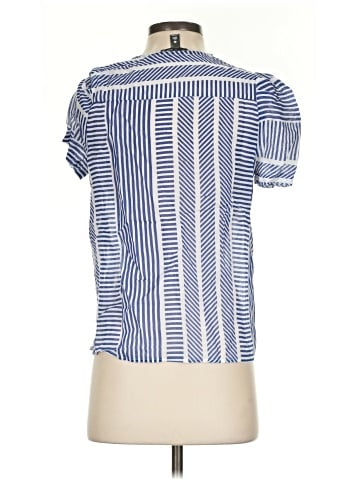Aqua Short Sleeve Blouse (view 2)