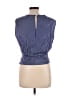 Drew 100% Cotton Blue Sleeveless Blouse Size L - photo 2