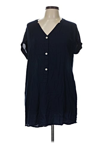 Allen Allen Short Sleeve Blouse (view 1)