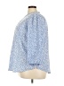 Monday Fun 100% Polyester Blue 3/4 Sleeve Blouse Size 3X - photo 5