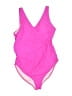 Summer Mae Solid Pink One Piece Swimsuit Size XL - photo 1