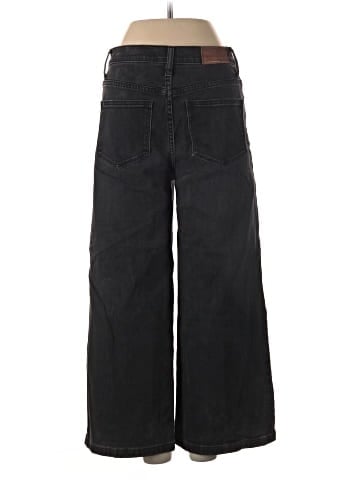 Madewell Wide-Leg Crop Jeans in Lunar Wash: Button-Front Edition (view 2)