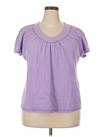 Just My Size Short Sleeve Blouse (view 1)