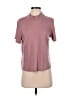 Michael Stars Burgundy Short Sleeve Turtleneck One size - photo 1