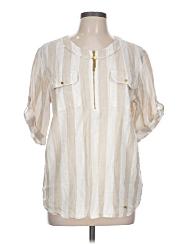 Ellen Tracy 3/4 Sleeve Button-Down Shirt (view 1)
