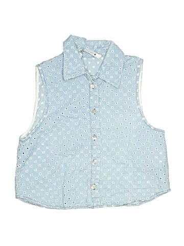 Zara Sleeveless Button-Down Shirt (view 1)