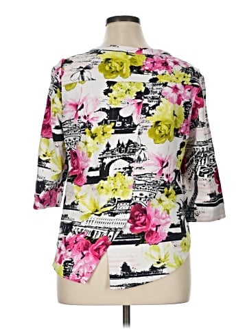 Onque Casuals 3/4 Sleeve Blouse (view 2)