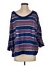 Free People Purple 3/4 Sleeve Top Size S - photo 1