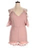 Charlotte Russe Solid Pink Romper Size XL - photo 1