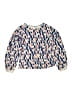 Crewcuts 100% Cotton Print Blue Pullover Sweater Size 14 - photo 1
