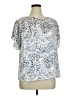 The Limited Animal Print Blue Short Sleeve Blouse Size XL - photo 1
