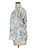 The Limited Animal Print Blue Short Sleeve Blouse Size XL - photo 5
