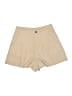 Salanta 100% Polyester Solid Tan Shorts Size S - photo 1