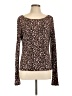 White House Black Market Animal Print Brown Pullover Sweater Size L - photo 1