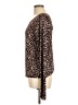 White House Black Market Animal Print Brown Pullover Sweater Size L - photo 5
