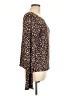 White House Black Market Animal Print Brown Pullover Sweater Size L - photo 4