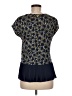 MICHAEL Michael Kors Blue Short Sleeve Blouse Size M - photo 2