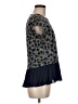 MICHAEL Michael Kors Blue Short Sleeve Blouse Size M - photo 4
