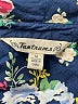 Tantrums Floral Blue 3/4 Sleeve Button-Down Shirt Size M - photo 7