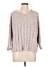 dip Metallic Silver Pullover Sweater Size L - photo 1