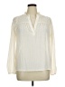 Ann Taylor LOFT 100% Polyester Ivory Long Sleeve Blouse Size XL - photo 1