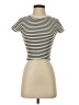 Atelier Stripes Ivory Short Sleeve Turtleneck Size XS - photo 1