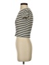Atelier Stripes Ivory Short Sleeve Turtleneck Size XS - photo 5
