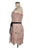 BCBGMAXAZRIA 100% Polyester Hearts Tan Cocktail Dress Size 8 - photo 5