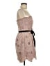 BCBGMAXAZRIA 100% Polyester Hearts Tan Cocktail Dress Size 8 - photo 4