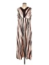 Bob Mackie Stripes Brown Casual Dress Size L - photo 1