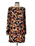 Atmosphere 100% Polyester Print Orange Casual Dress Size UK 14 / US 10 - photo 1