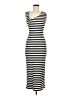 No Comment Stripes Black Casual Dress Size M - photo 1