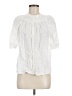 Boden 100% Linen White Short Sleeve Blouse Size 8 - photo 1