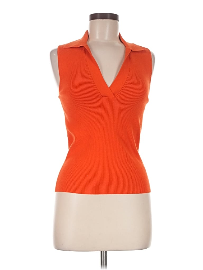 Pre-owned Madewell Sweater Vest In Orange