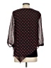 AGB 100% Polyester Black 3/4 Sleeve Blouse Size S - photo 2