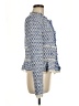 Rebecca Taylor Tweed Blue Jacket Size 6 - photo 4