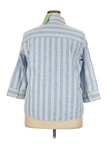 Foxcroft 3/4 Sleeve Button-Down Shirt (view 2)