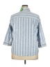 Foxcroft 100% Cotton Stripes Blue 3/4 Sleeve Button-Down Shirt Size 18 - photo 2