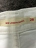 Levi's Solid Ivory Denim Shorts Size 28 waist - photo 3